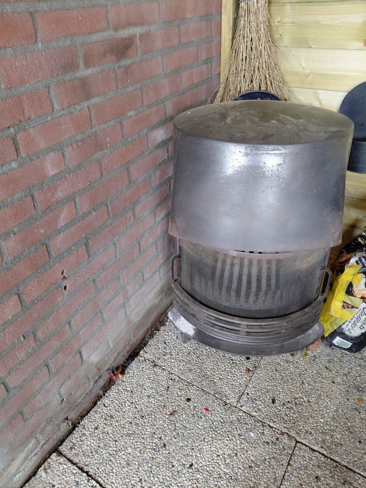 Vintage Deense Houthaard (J.A.K.O.), Huis en Inrichting, Haarden, Ophalen, Gebruikt, Vrijstaande haard, Houthaard