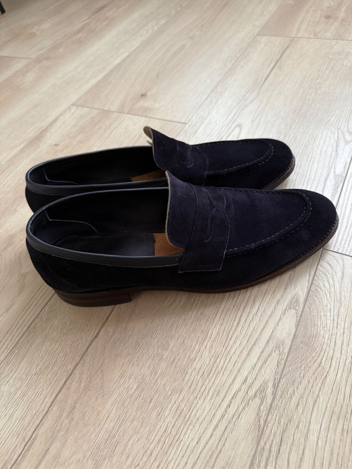 Meermin loafers heren, Ophalen of Verzenden, Zo goed als nieuw, Blauw, Loafers