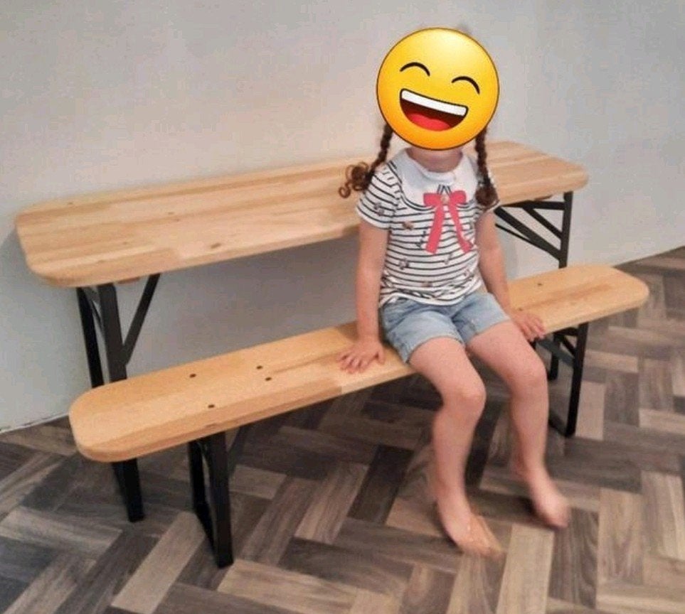 Kinder bureau kinder tafel inklapbaar, Ophalen