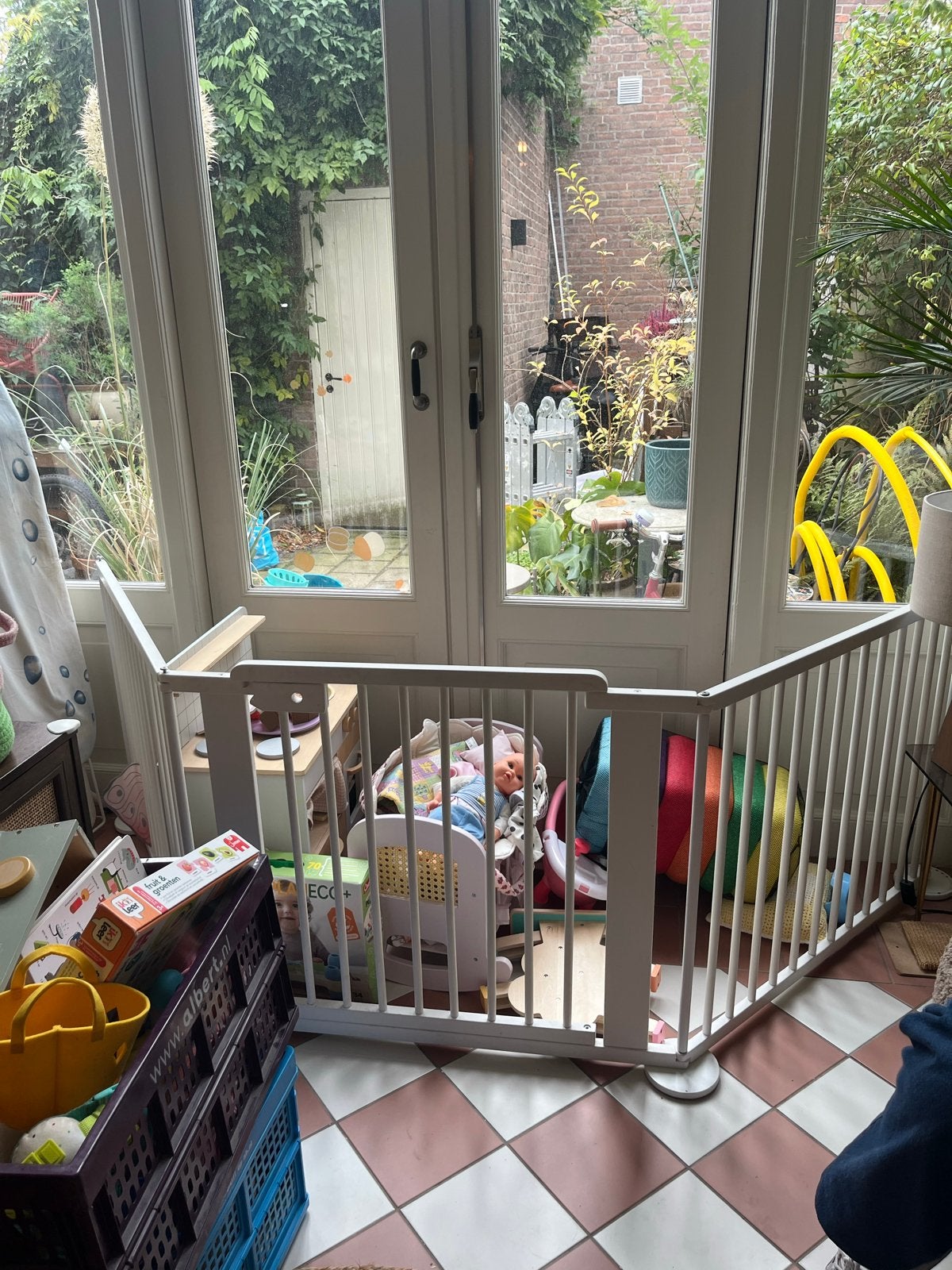 Felliebaby Laufgitter/Playpen/Parc - Wit, Ophalen, Gebruikt