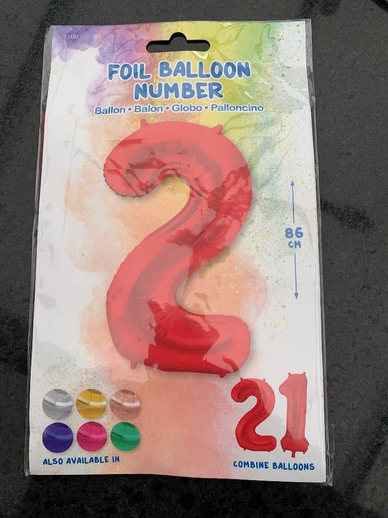 Ballon 2 jaar, Ophalen of Verzenden, Nieuw, Versiering, Verjaardag