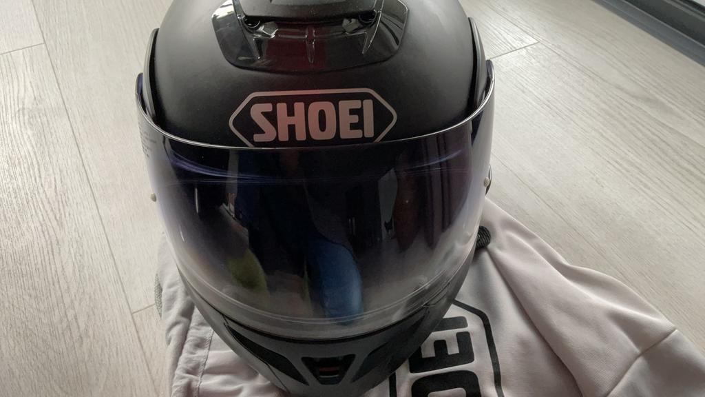 Helm, Motoren, Kleding | Motorhelmen, Ophalen of Verzenden, Tweedehands, Integraalhelm, Shoei