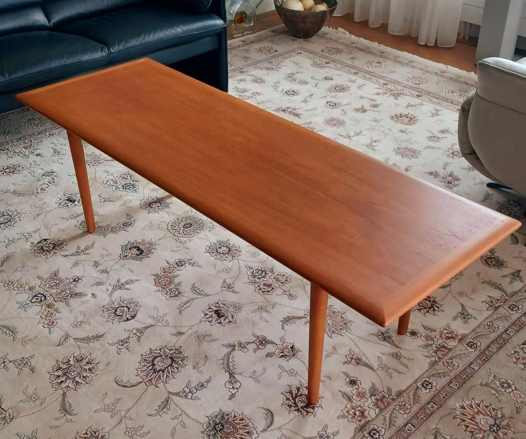 Salontafel - minimalistisch - Deens design, Huis en Inrichting, Tafels | Salontafels, Ophalen of Verzenden, Rechthoekig, 50 tot 100 cm