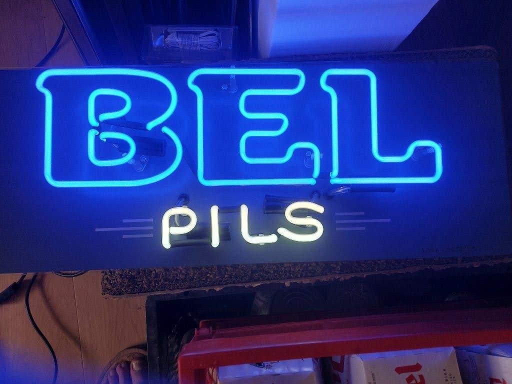 BEL Pils Neon Reclamebord, Ophalen of Verzenden, Nieuw, Reclamebord, Plaat of Schild, Overige merken