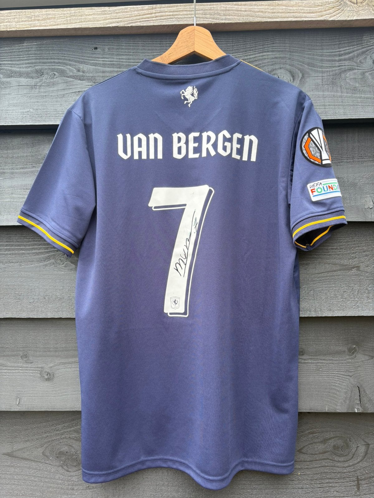 Matchworn shirt FC Twente Mitchell van Bergen, Ophalen of Verzenden, Zo goed als nieuw, Shirt
