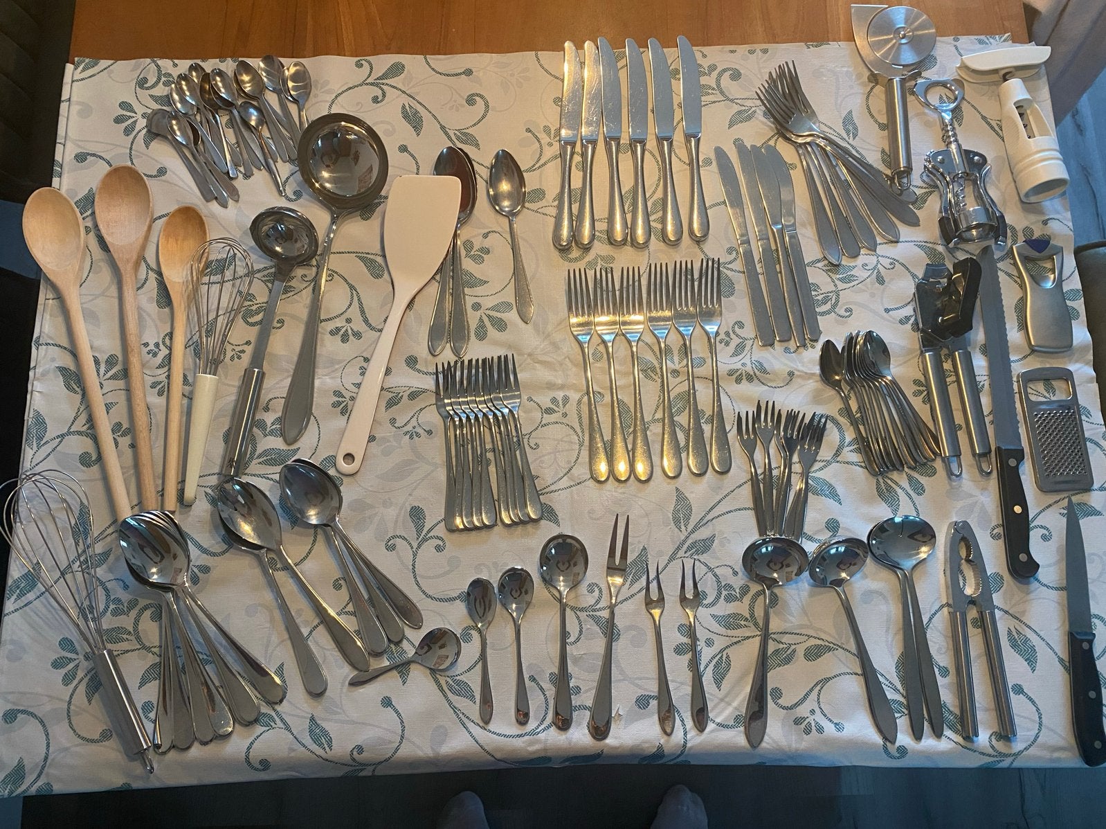 Grote Bestekset en Keukengerei - o.a. WMF Cromargan, Huis en Inrichting, Gebruikt, Bestekset, Overige typen, Ophalen of Verzenden