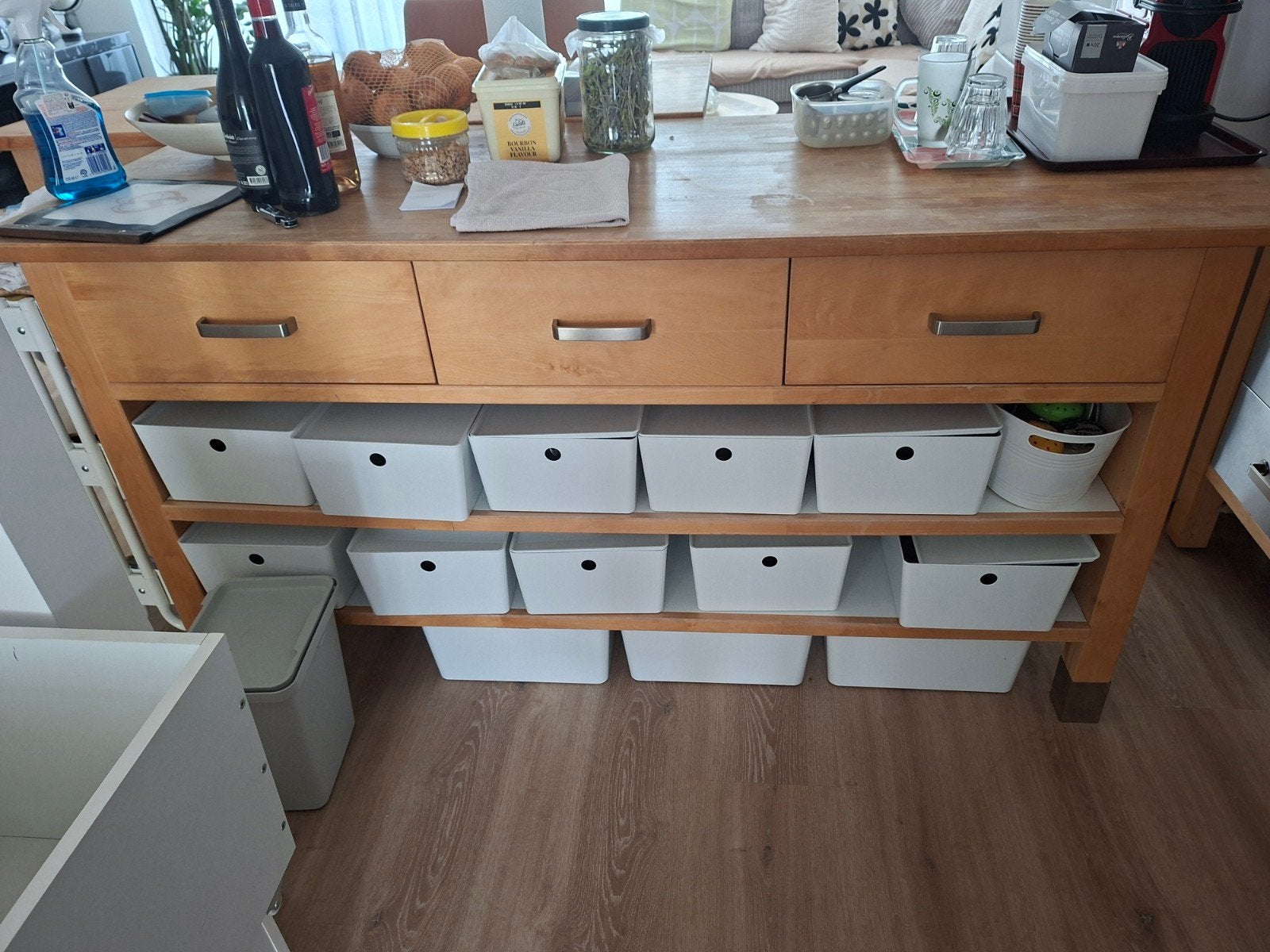 IKEA Varde Keukentrolley / Keukeneiland, Beige, Gebruikt, Hout, IKEA