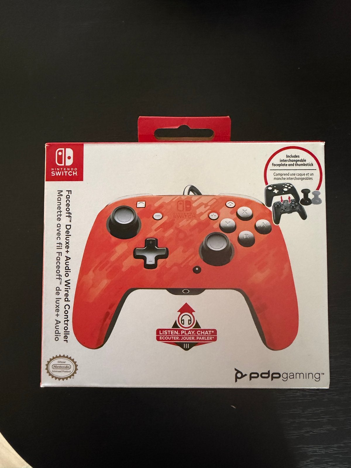 PDP Gaming Faceoff Deluxe+ Audio Wired Controller Nintendo, Ophalen of Verzenden, Zo goed als nieuw, Met 1 controller