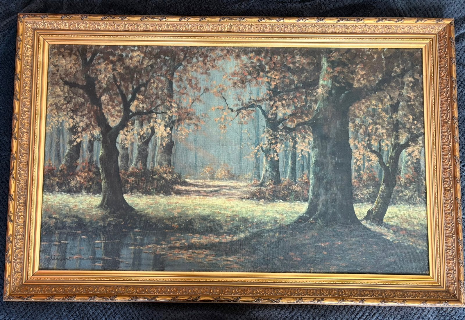 Jan van Raamsdonk schilderij, Antiek en Kunst, Ophalen, Bijzondere lijst, Landschap