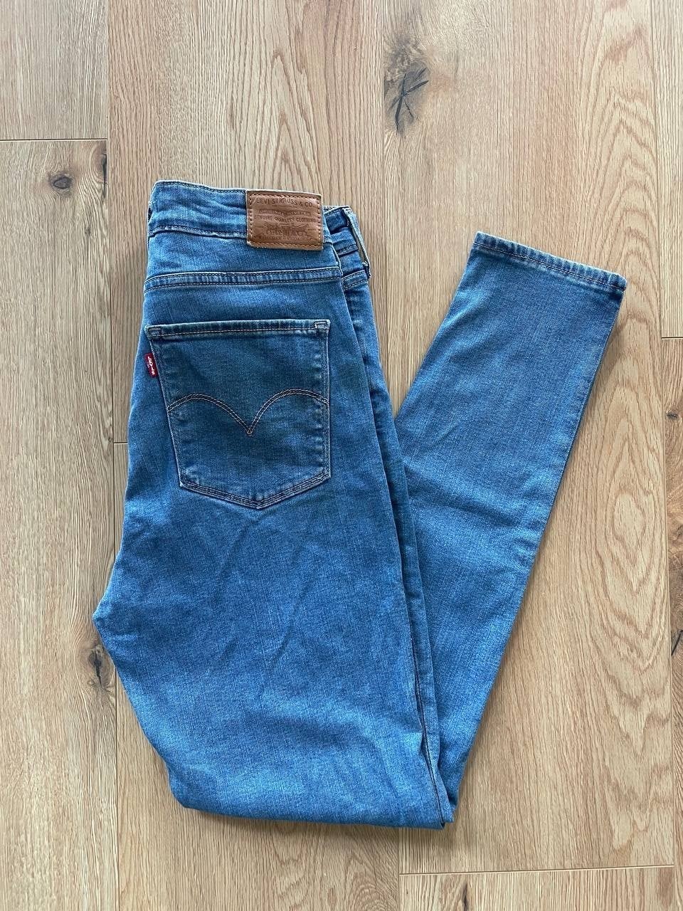 Levi's 721 High Rise Skinny Jeans W30 L30, Blauw, Ophalen of Verzenden, W30 - W32 (confectie 38/40), Gedragen