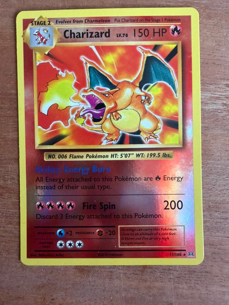 Charizard Reverse Holo Evolutions Pokémon Kaart, Hobby en Vrije tijd, Verzamelkaartspellen | Pokémon, Ophalen of Verzenden, Zo goed als nieuw