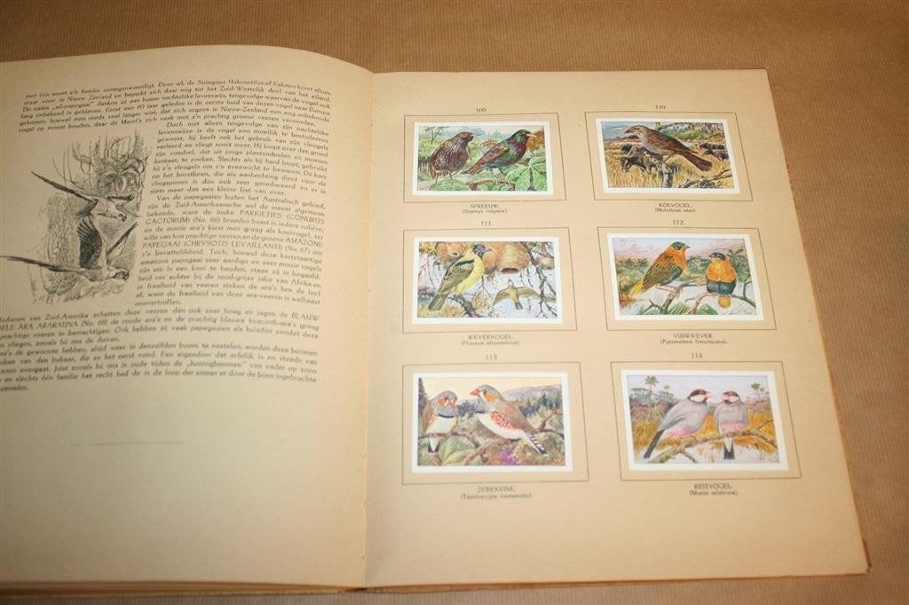 Vogelalbum — Compleet Plaatjesalbum Het Klaverblad 1923, Ophalen of Verzenden, Gelezen