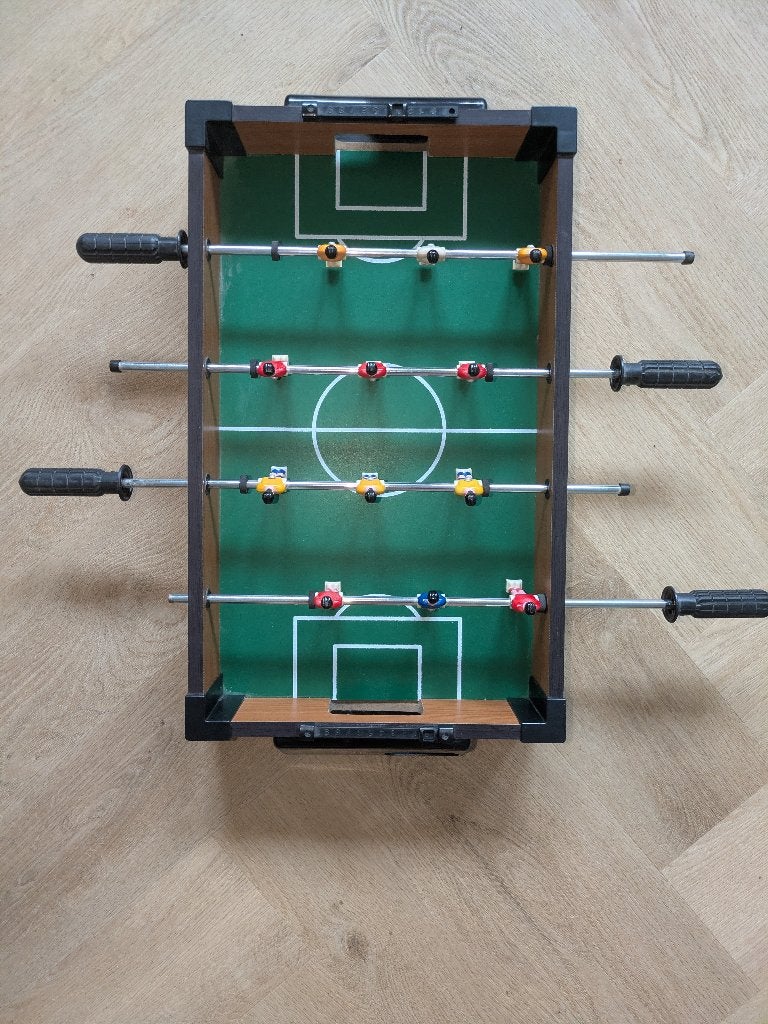 Mini tafelvoetbalspel, Kinderen en Baby's, Speelgoed | Voetbaltafels, Ophalen, Gebruikt