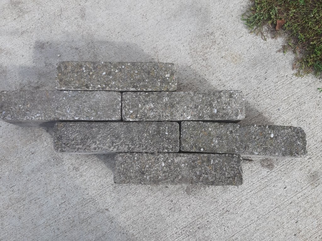 Betonklinkers Waalformaat - Gebruikt, Tuin en Terras, Ophalen, Gebruikt, Klinkers, 10 m² of meer