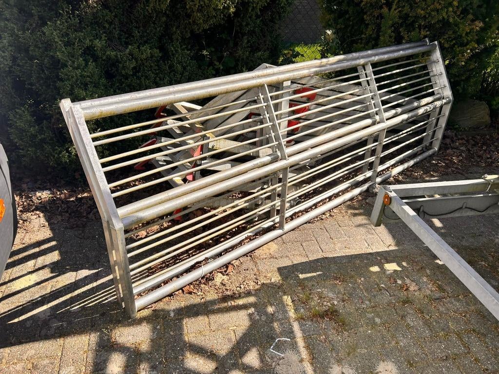 RSS Dakrandbeveiliging valbeveiliging set van 2 inc plank, Doe-het-zelf en Verbouw, Ophalen, Zo goed als nieuw, Daksteiger, 5 meter of hoger