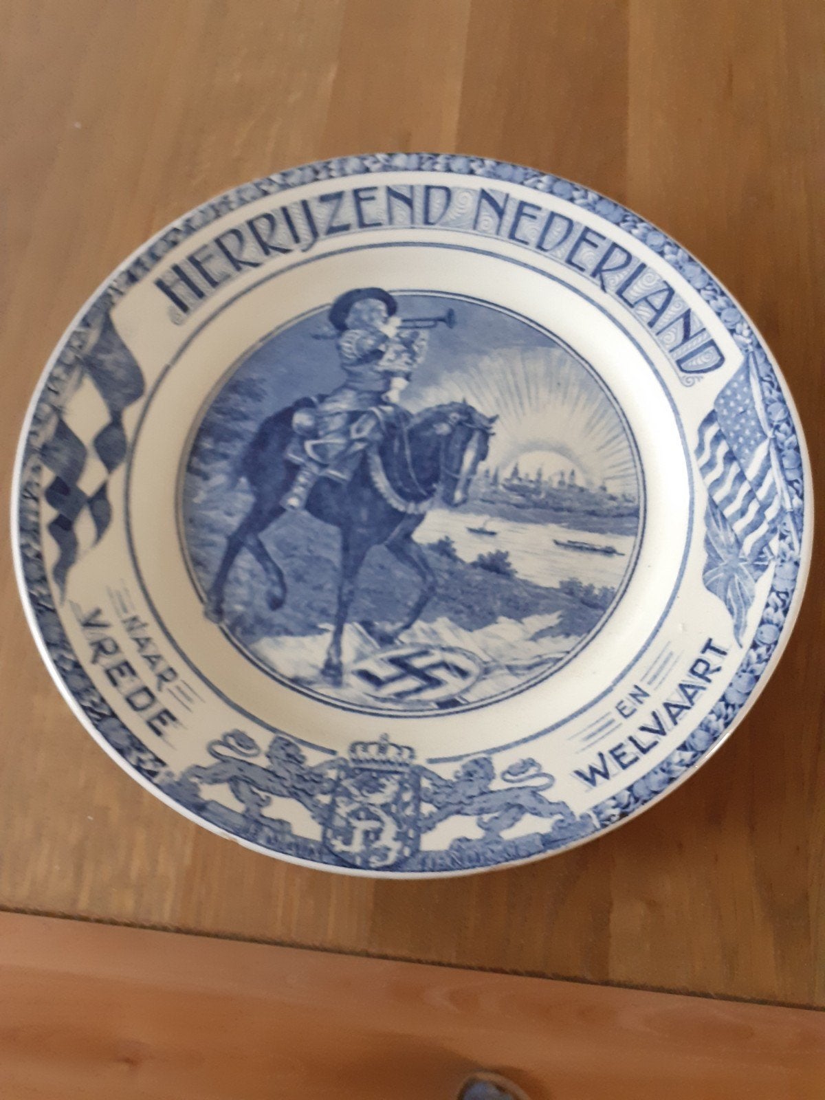 Historisch bord 'Herrijzend Nederland', Antiek en Kunst, Ophalen