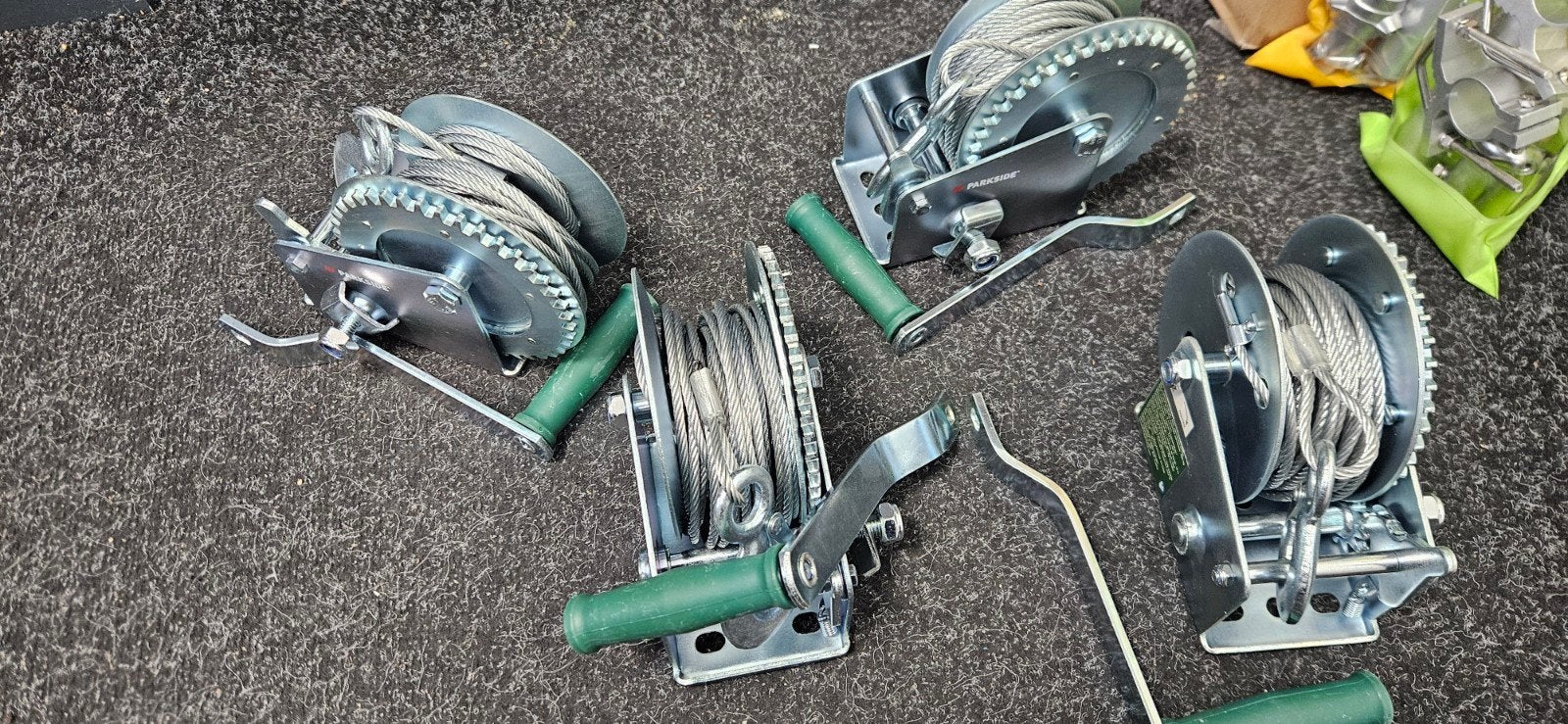 Handlieren  4 zware handlieren . nieuw+ 10m staalkabel, Ophalen of Verzenden, Nieuw, Handmatig