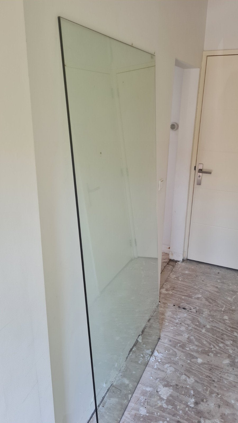 Glazen douchewand 199.5 x 97.5 cm, Ophalen, Gebruikt, Met douche