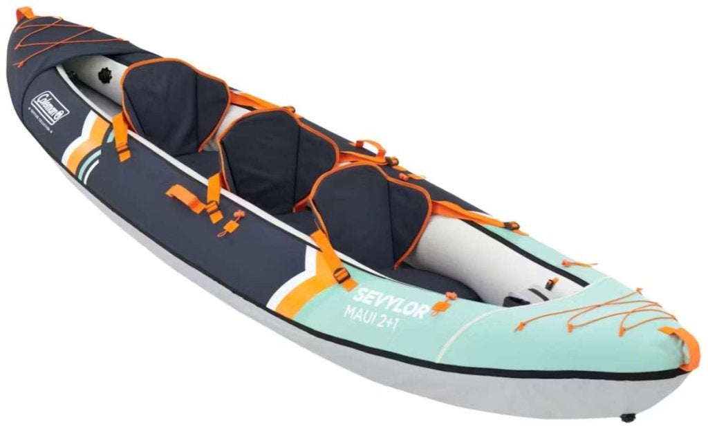 Sevylor Maui 2 +1 plus Opblaaskano 3 persoons Demo, Watersport en Boten, Coleman, Opblaasbaar, Minervum Breda, Twee personen