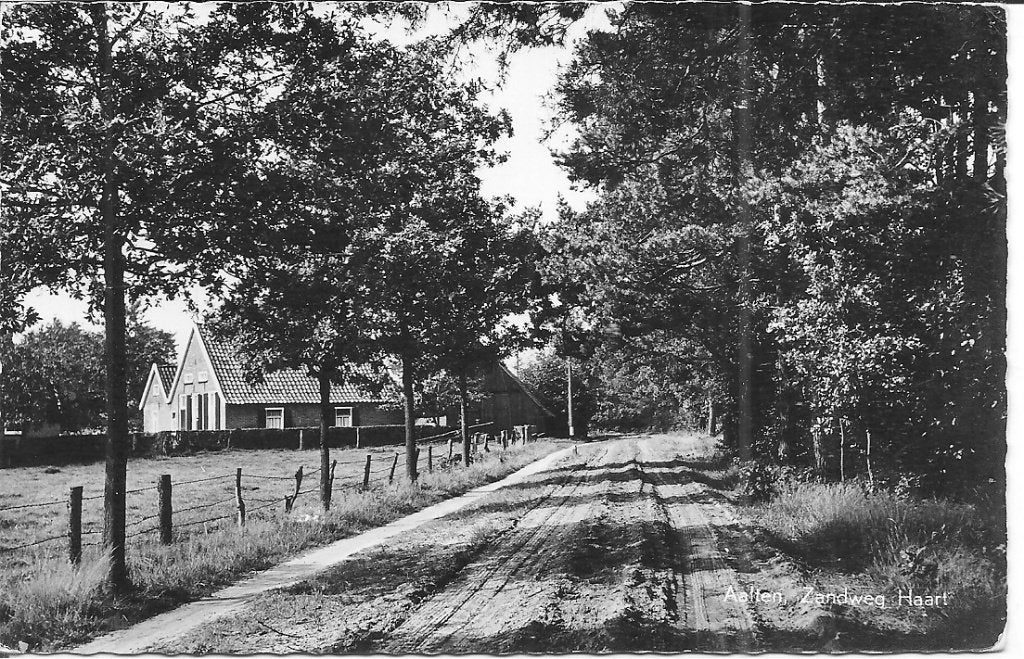 Oude Ansichtkaart Aalten, Zandweg Haart (1964), Ophalen of Verzenden, 1960 tot 1980, Gelopen, Gelderland