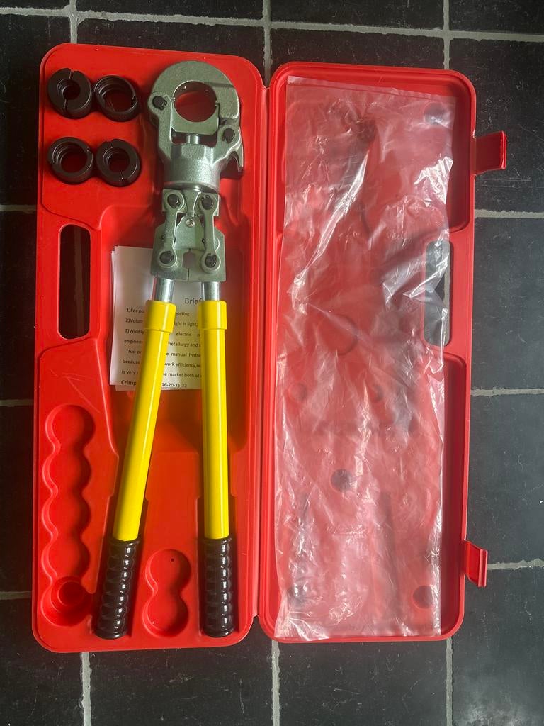 WilTec PEX Persbekken TH 16-32mm - Nieuwstaat, Ophalen, Zo goed als nieuw
