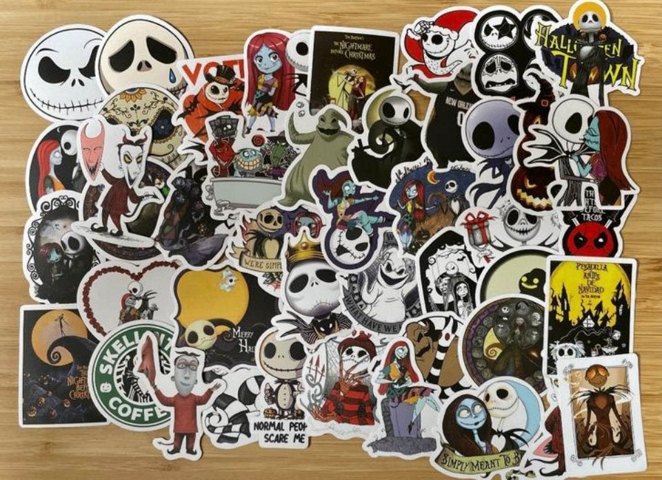 Nightmare before christmas stickers, Verzenden, Nieuw, Meerdere stickers