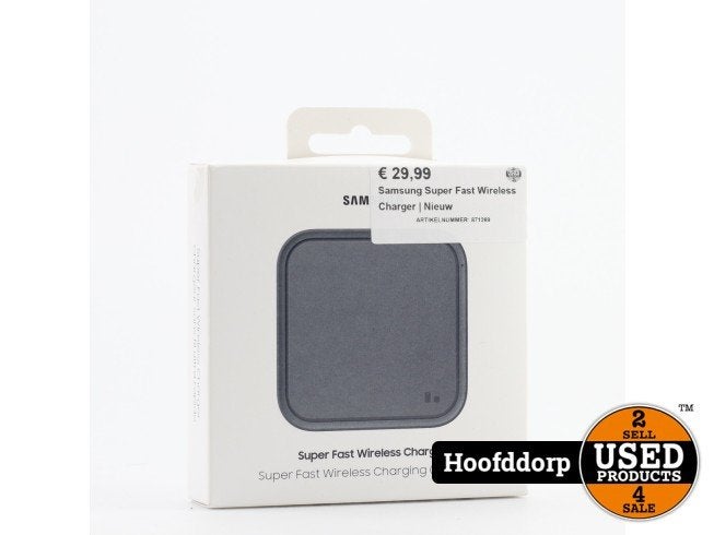 Samsung Super Fast Wireless Charger | Nieuw, Samsung, Zo goed als nieuw, Support@Samsung.com, 129, Samsung-ro, Yeongtong-gu
Suwon-si, Gyeonggi-do 16677
South Korea