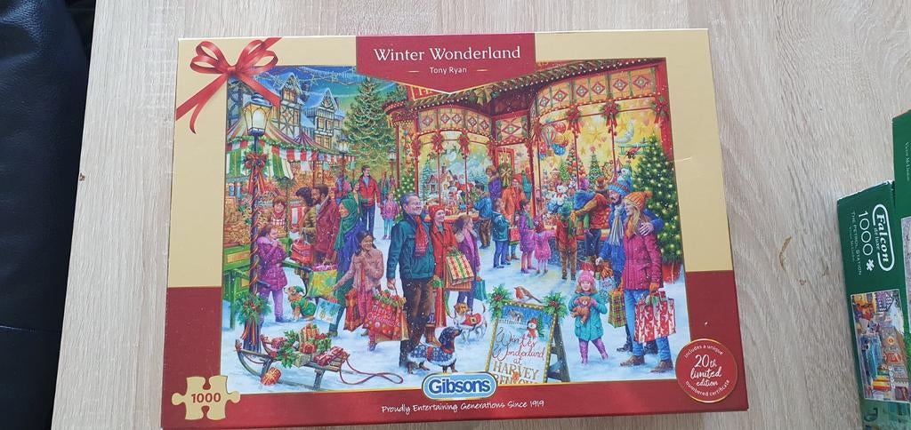 Gibsons Winter wonderland, Hobby en Vrije tijd, Denksport en Puzzels, Ophalen of Verzenden, 500 t/m 1500 stukjes, Zo goed als nieuw
