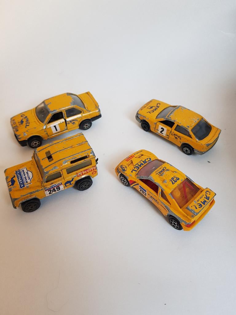 4 x camel trophy modelauto majorette, Ophalen, Gebruikt, Auto