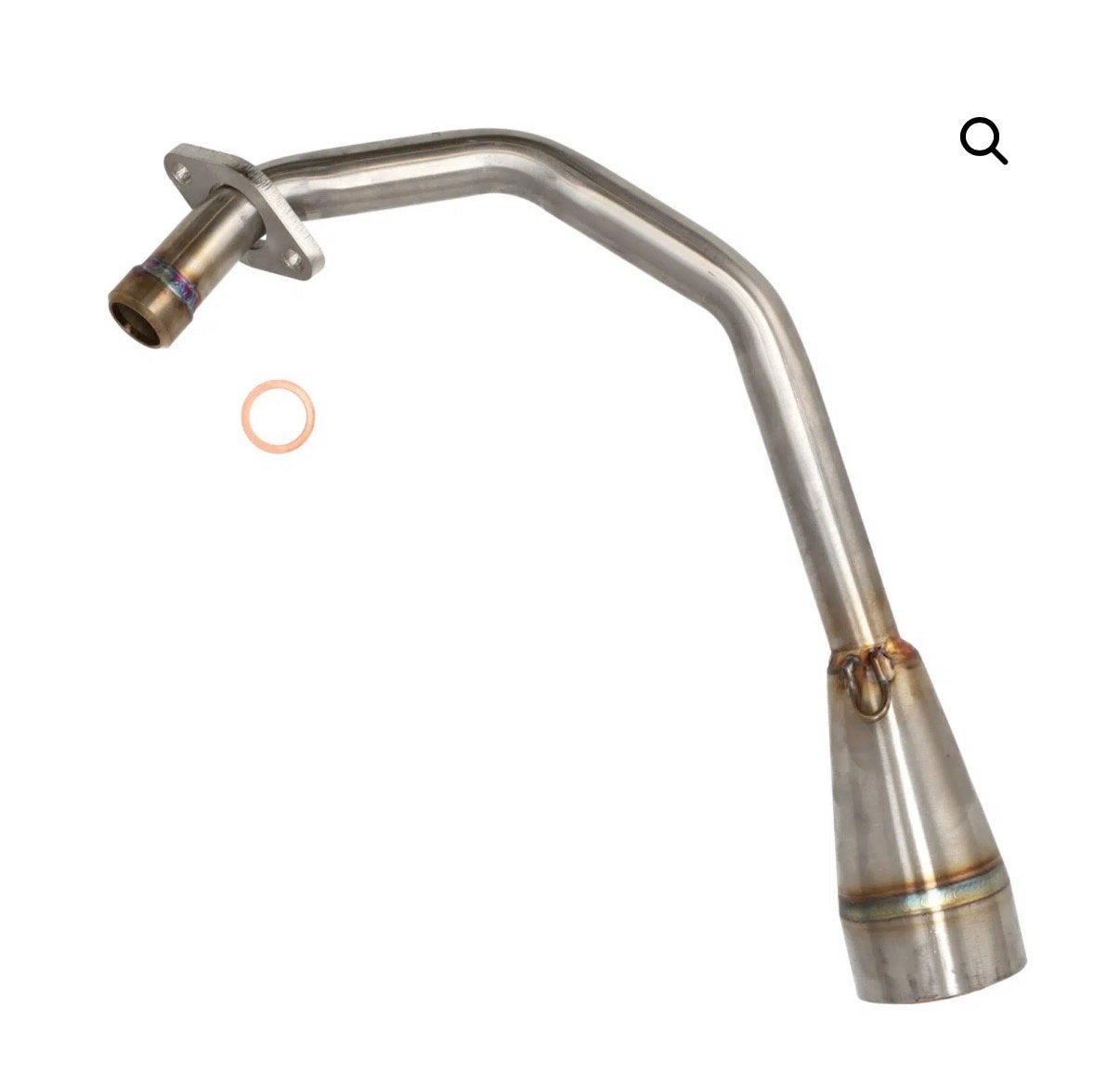 Akrapovic voorbocht Piaggio Zip 4T 2V 50cc uitlaat, Ophalen of Verzenden, Gebruikt, Uitlaat, Piaggio