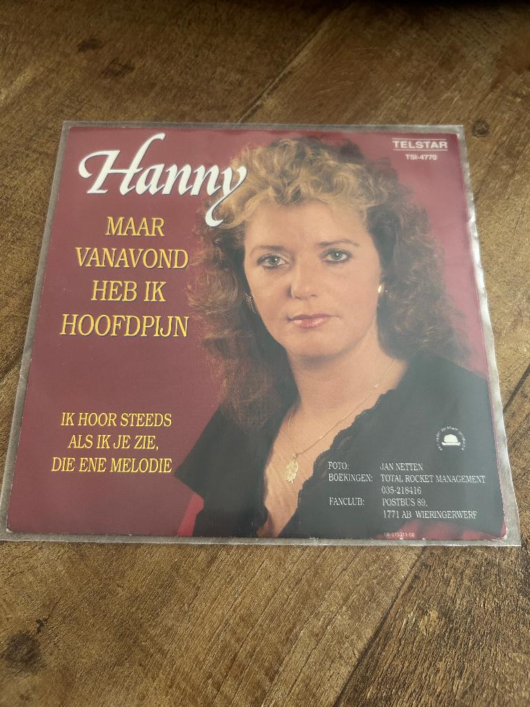 Hanny-Maar vanavond heb ik hoofdpijn, Ophalen of Verzenden, Zo goed als nieuw, Nederlandstalig