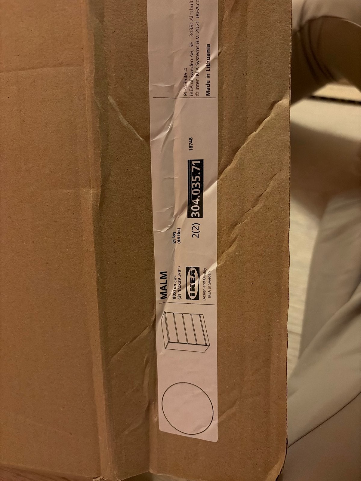Ikea Malm ladekast 2 lades taupe (nieuw in doos), 1 of 2 laden, Ophalen of Verzenden, Nieuw