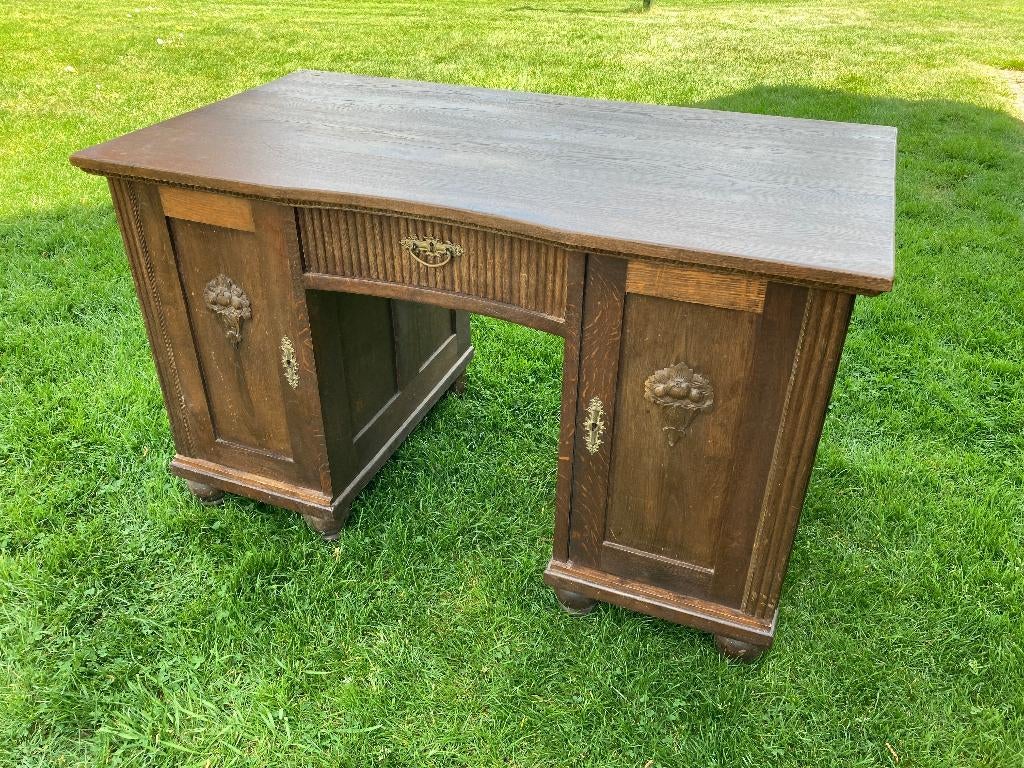 Antiek Bureau, Huis en Inrichting, Bureaus, Ophalen, Met lades, Gebruikt, Hout