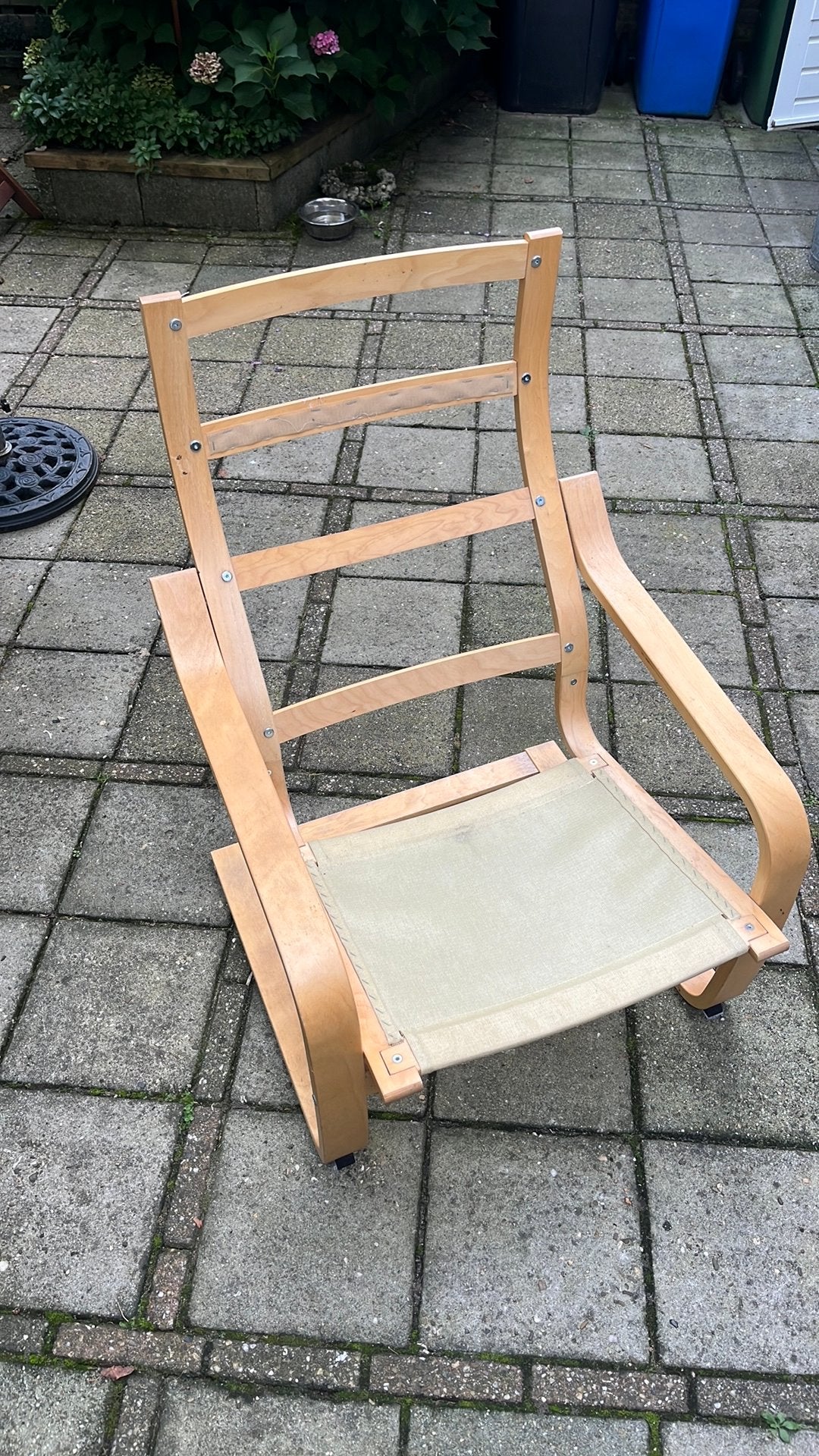 IKEA POANG stoel frame zonder kussen, Huis en Inrichting, Stoelen, Ophalen, Gebruikt, Overige kleuren, Eén