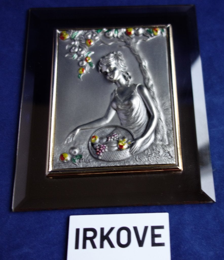 TIN WANDDECORATIE * Appels Plukken *, Verzenden