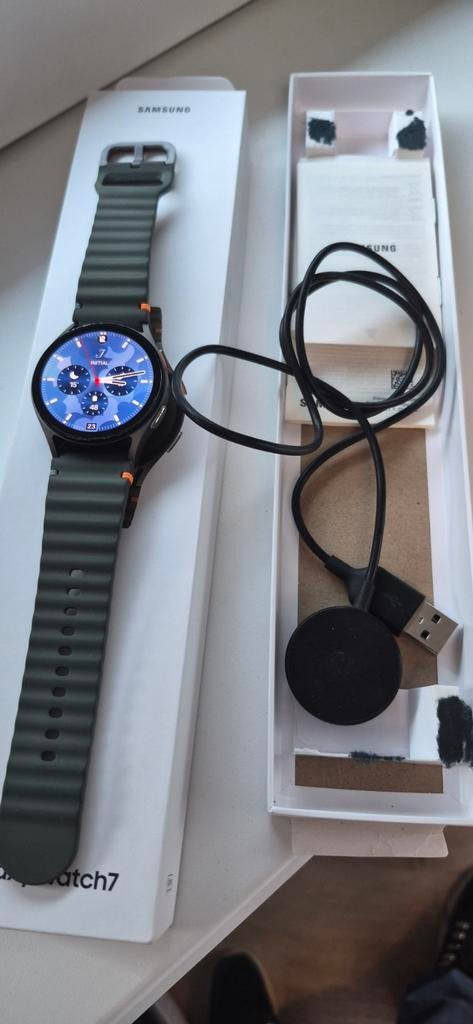 Samsung Watch 7 40mm - Nieuwstaat, Zwart, Ophalen of Verzenden, Zo goed als nieuw, GPS
