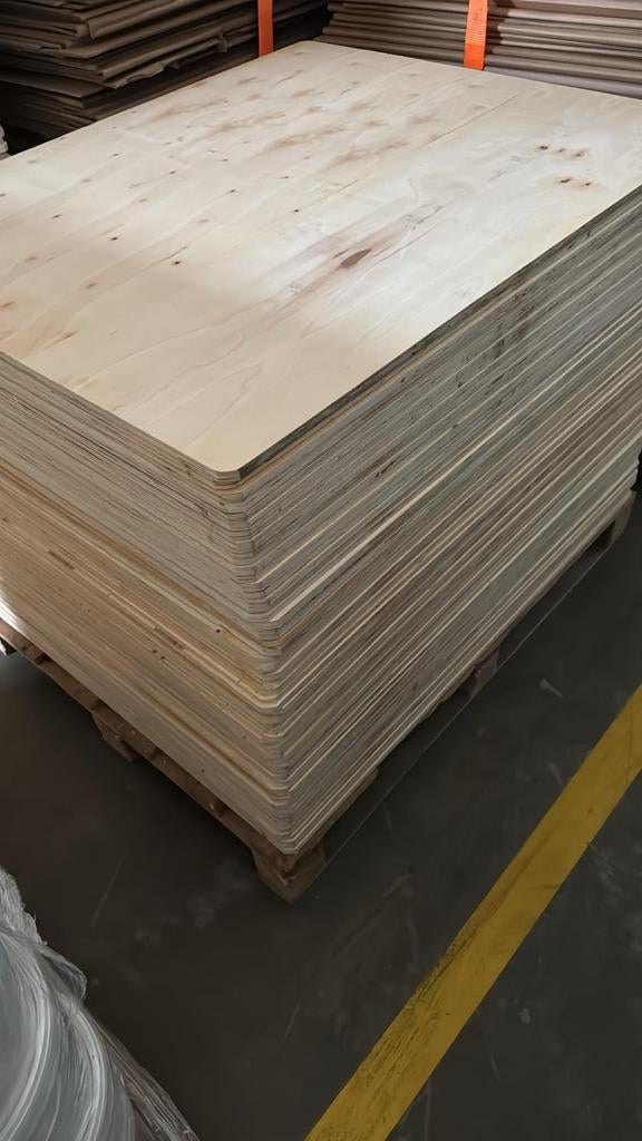 Partij houten multiplex platen – 120x100 cm – 13 mm – 200 st, Doe-het-zelf en Verbouw, Platen en Panelen, Ophalen of Verzenden