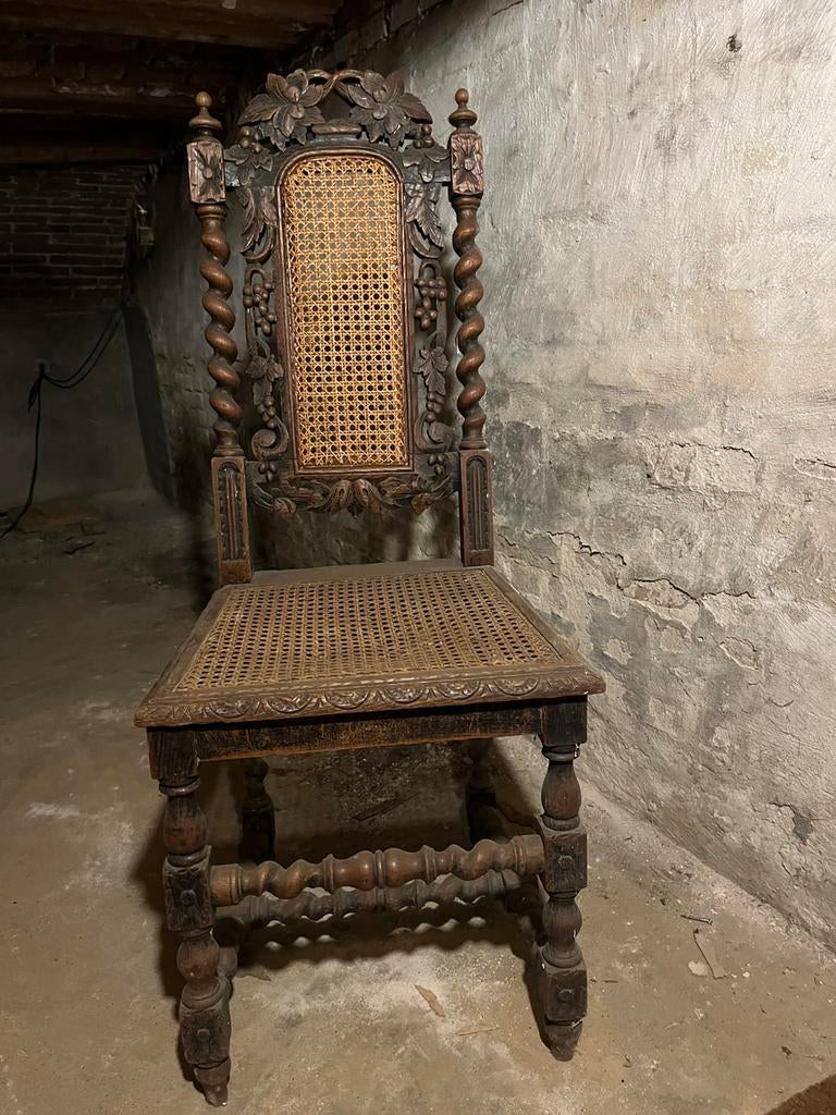 Antieke Mechelse stoel, Ophalen of Verzenden