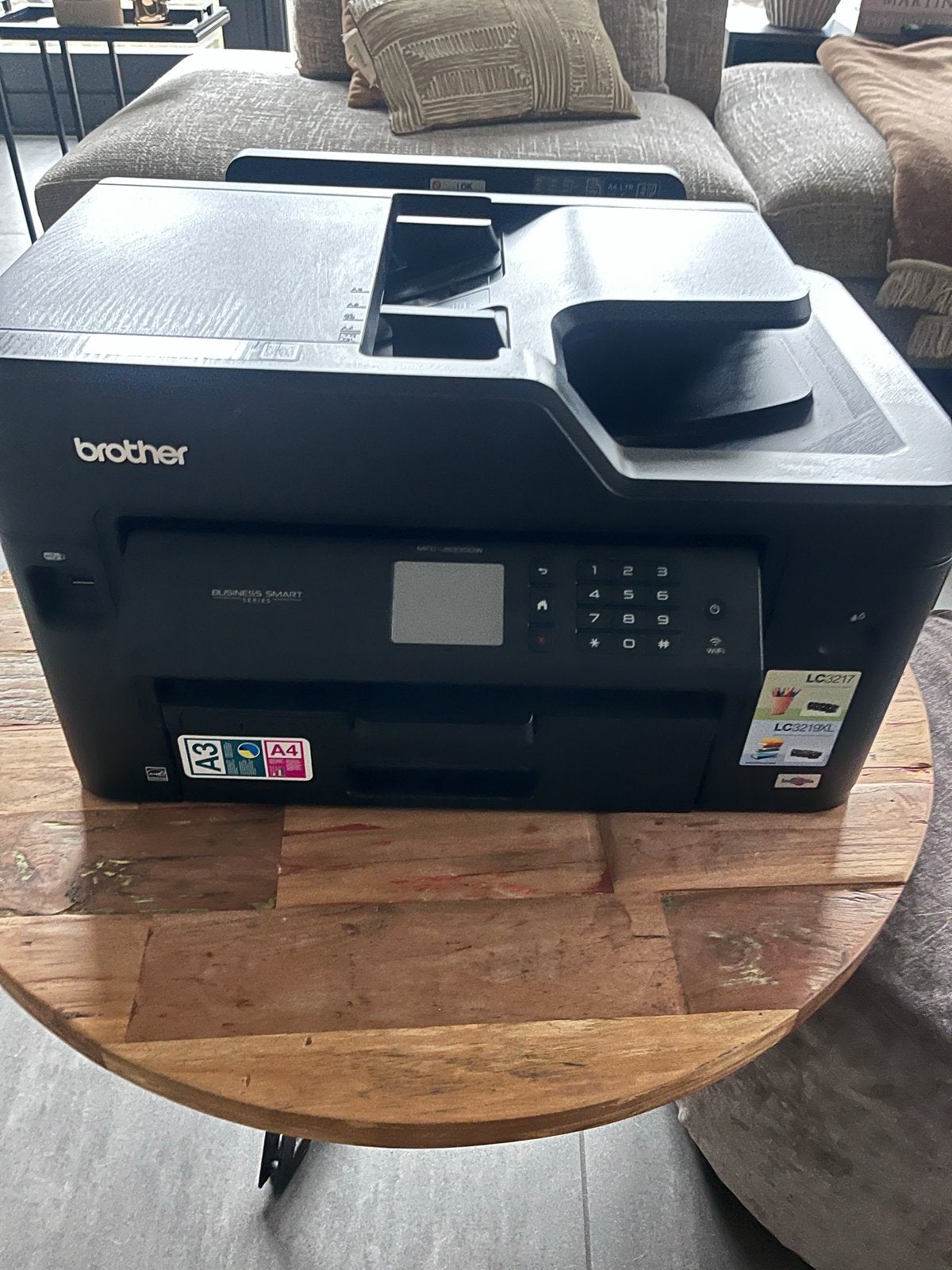 Brother MFC-J5330DW A3/A4 printer met extra toners, Computers en Software, Printers, Ophalen, Gebruikt, Faxen, Inkjetprinter
