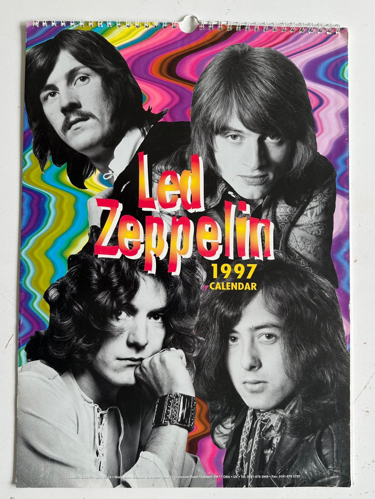 Led Zeppelin - Kalender 1997, Verzamelen, Ophalen of Verzenden, Gebruikt