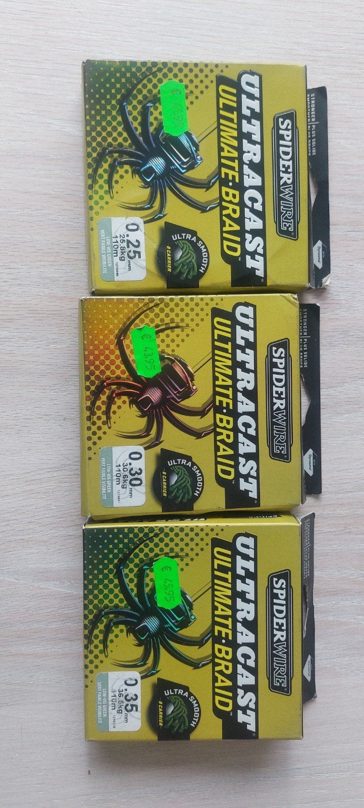 Spiderwire Ultracast Ultimate Braid Vislijn - Diverse Diktes, Ophalen of Verzenden, Nieuw, Vislijn