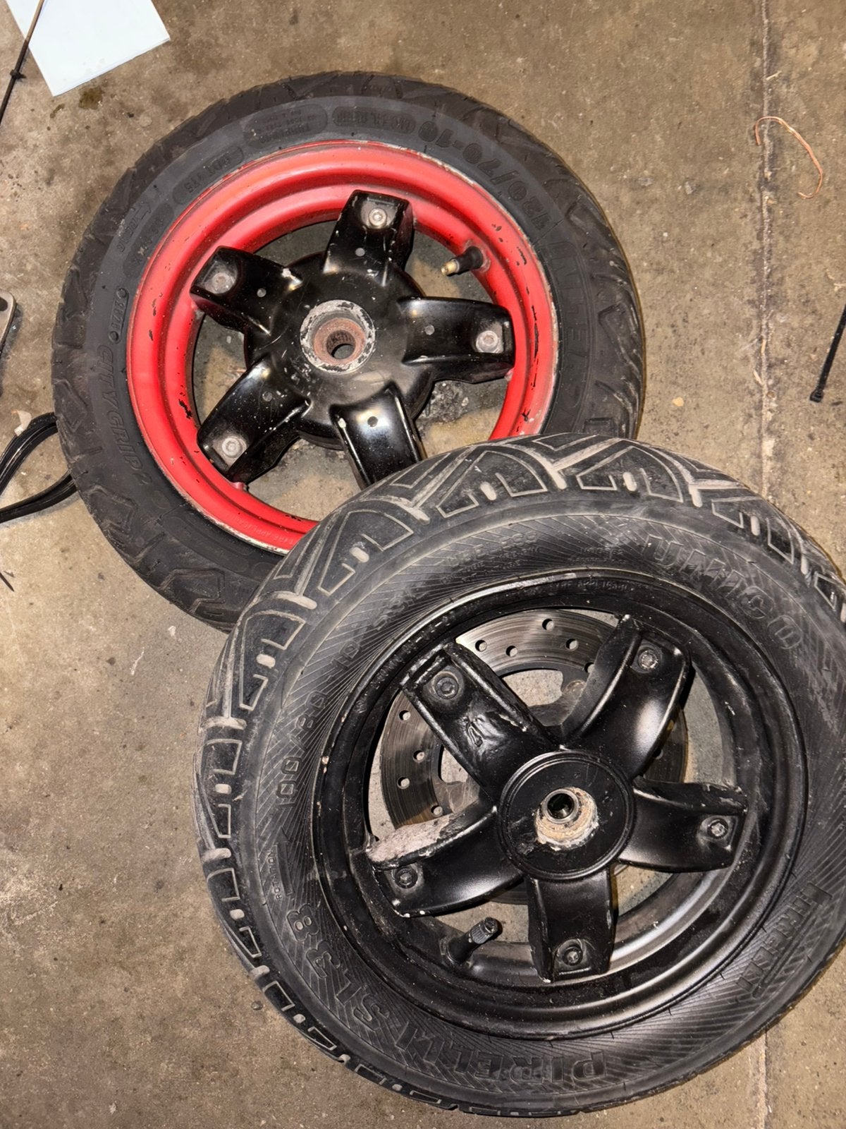 Motorzip velgen setje, Motoren, Ophalen of Verzenden
