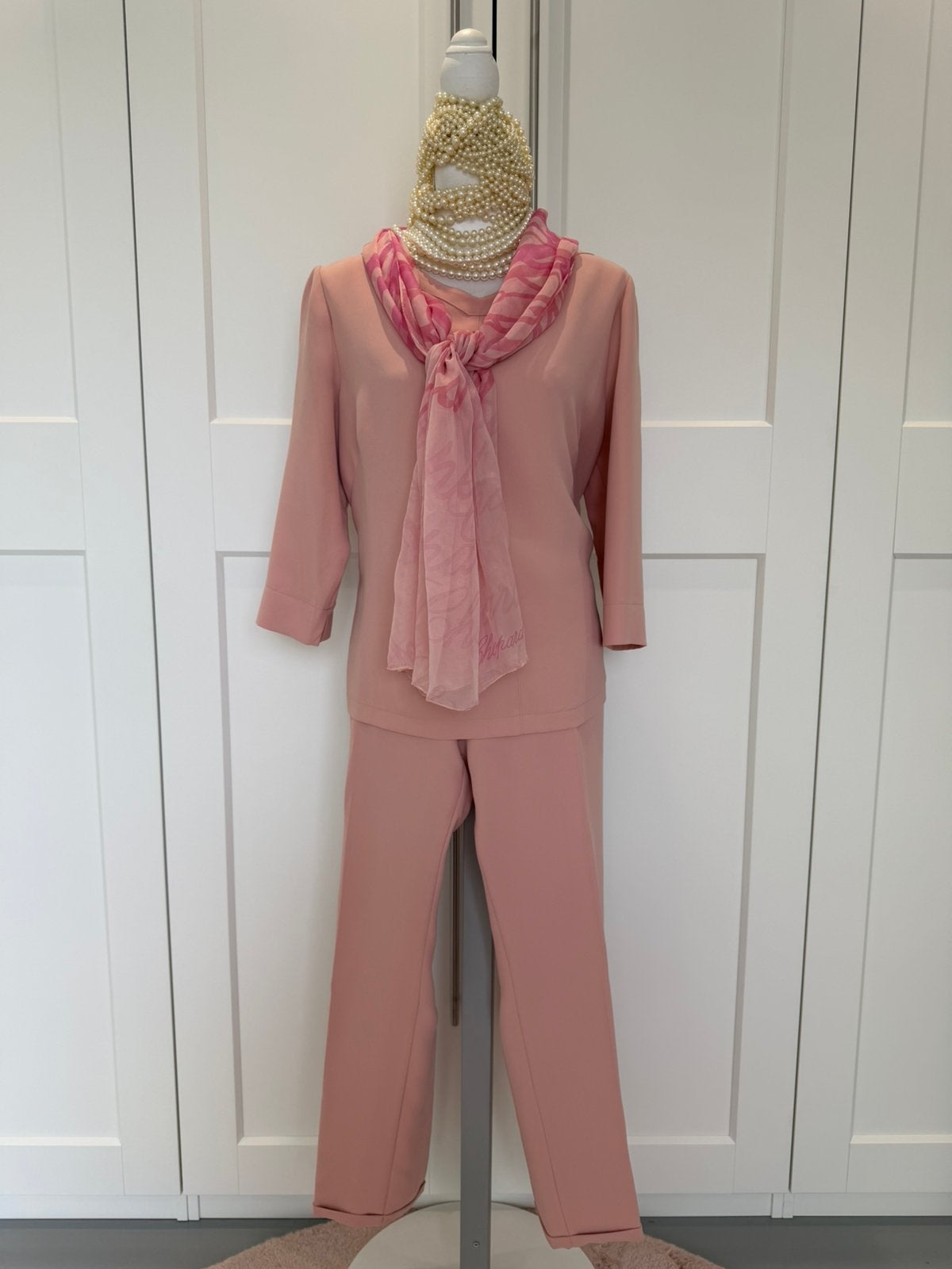 Nieuw Caroline Biss roze broekpak, top broek 44 46 xxl xxxl, Kostuum of Pak, Verzenden, Maat 46/48 (XL) of groter, Nieuw