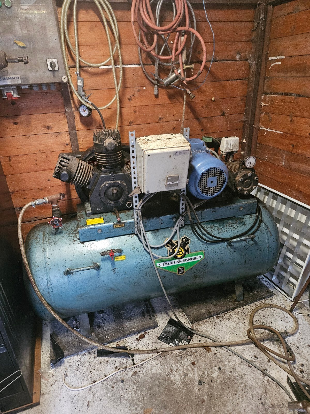 cb compressor 300L 3 Cilinder, 100 liter of meer, Ophalen, Gebruikt