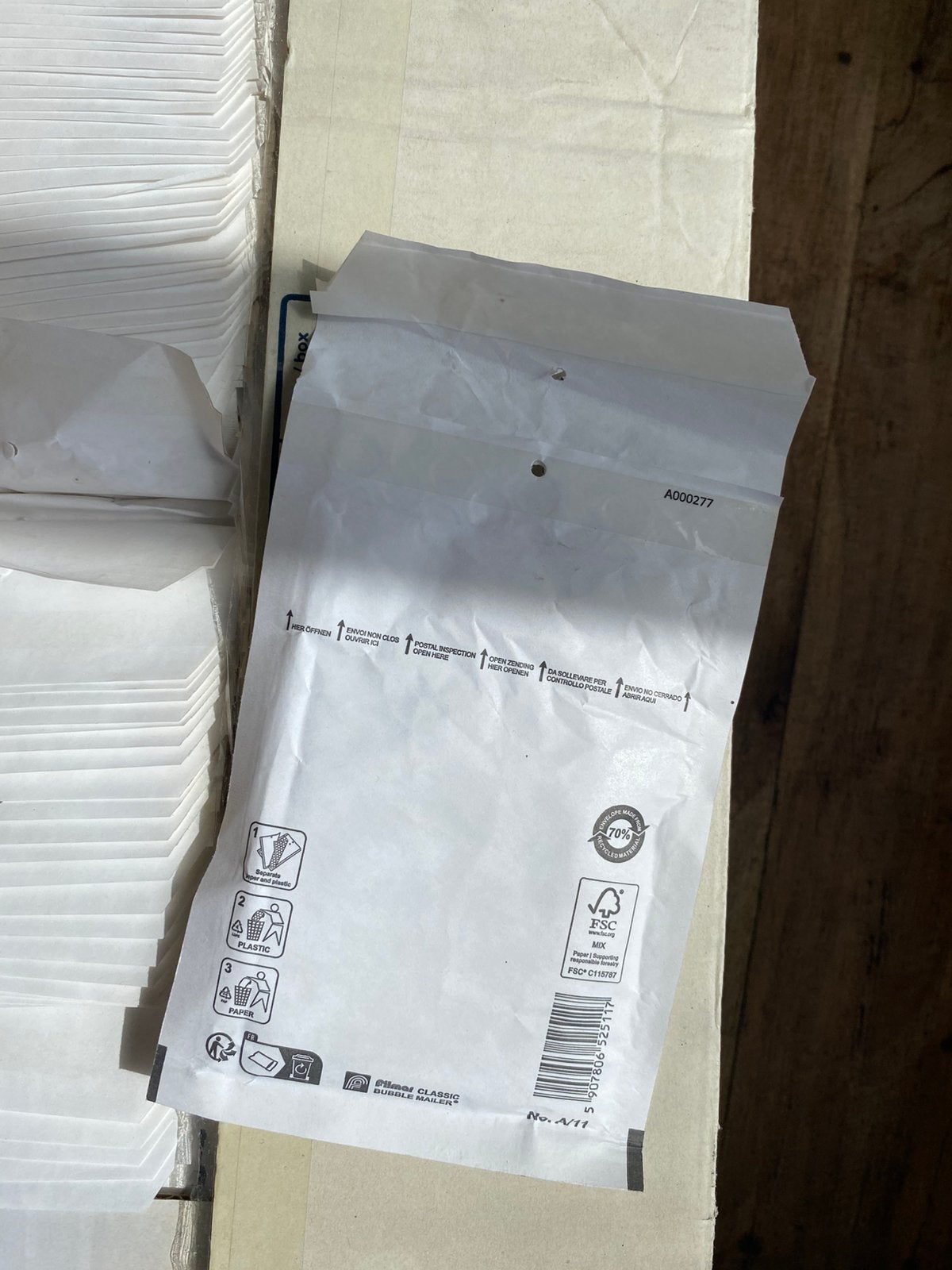 Bubbelplastic zakjes, Ophalen, Nieuw