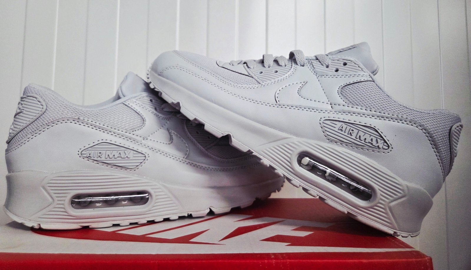 Nike air max 90 Wolf Grey Maten 40 45 47, Ophalen of Verzenden, Nieuw, Overige kleuren, Sneakers of Gympen