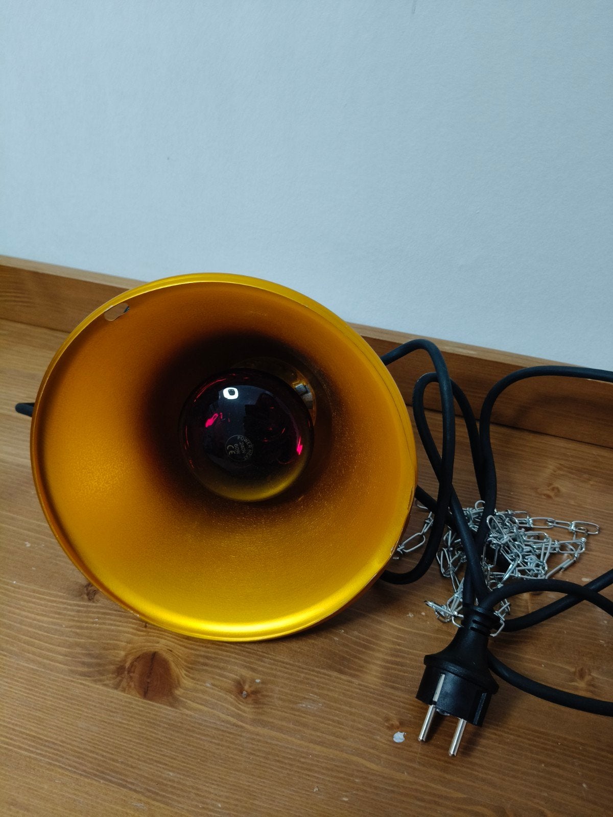 Armatuur warmtelamp met 2standen schakelaar optimaal conform, Ophalen of Verzenden, Zo goed als nieuw