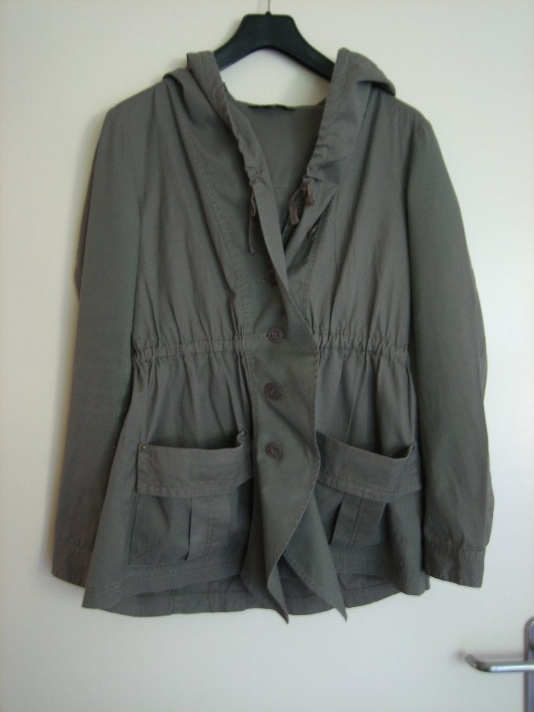 Speels en sportief beige-grijs jasje SANDWICH 38 snazzeys, Kleding | Dames, Jasjes, Kostuums en Pakken, Maat 38/40 (M), Verzenden