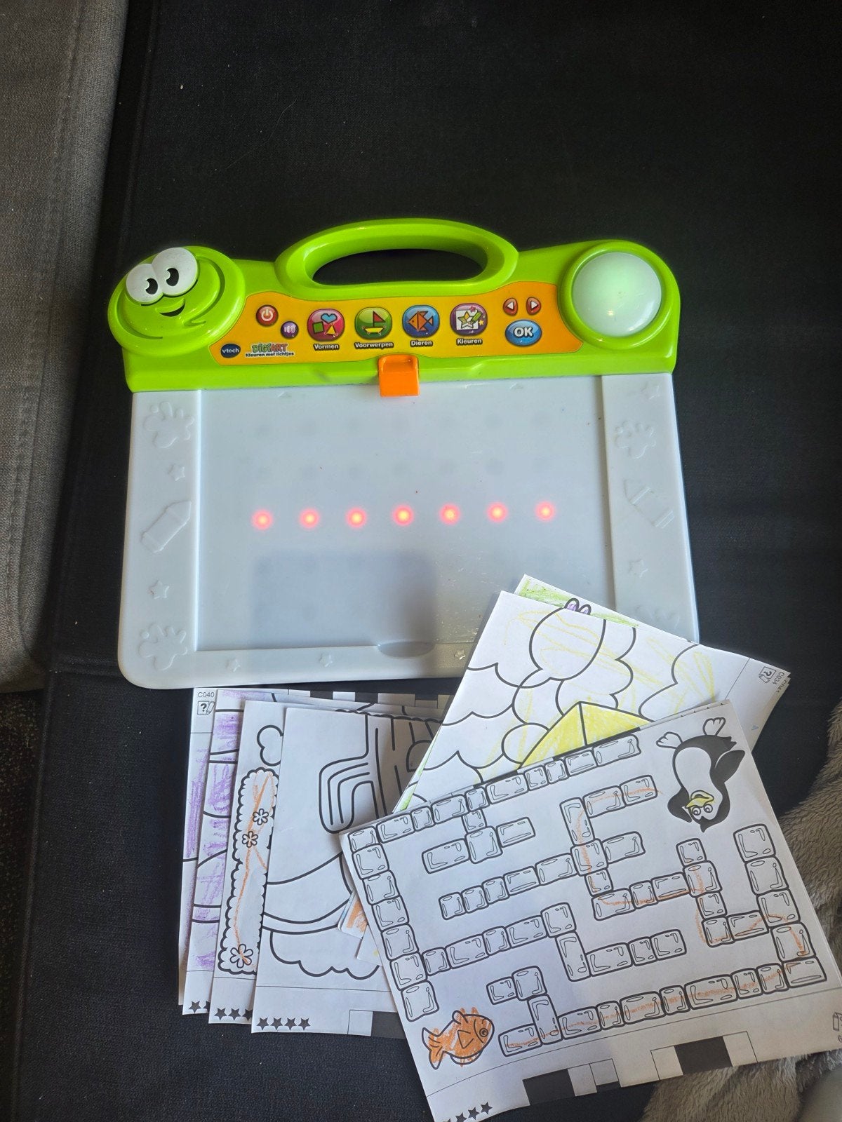 VTech Digi Art Kleuren Tekenbord met Licht en Geluid, Ophalen of Verzenden, Gebruikt, Knutselen, Met licht