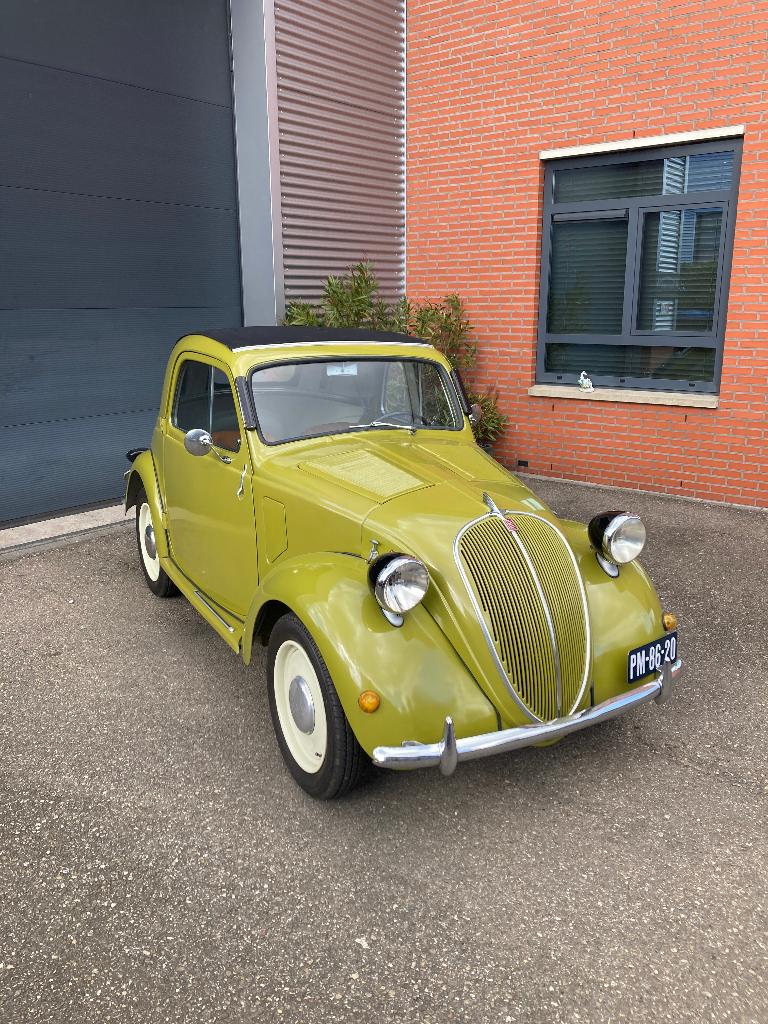 Fiat Topolino A 1947 Groen, Auto's, Cabriolet, Bruin, Handgeschakeld, Particulier